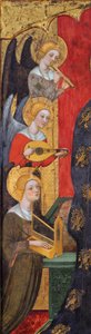 Madonna mit musizierenden Engeln (Detail), ca. 1380