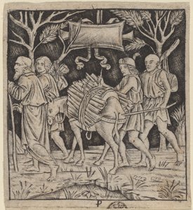 Abraham und Isaak auf dem Weg zum Berg Moriah von Peregrino da Cesena