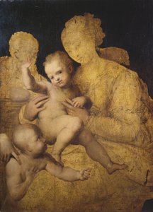 Heilige Familie mit Johannes dem Täufer von Perino del Vaga