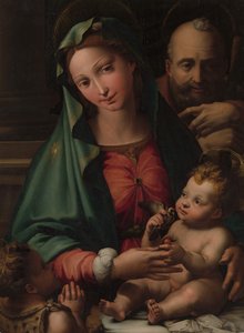 Die Heilige Familie mit dem kleinen Johannes dem Täufer, ca. 1524-26