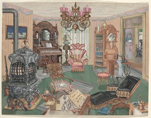 Ländliches Wohnzimmer, 1900