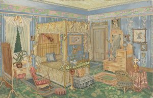 Schlafzimmer einer Frau, 1935-1942