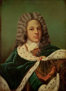 Porträt des Duc de Saint-Simon (1675-1755) nach einem Porträt von Hyacinthe Rigaud (1659-1743), 1887 von Perrine Viger