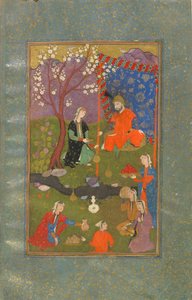 Folio aus einem Jamshid u Khurshid, Iran, Safawiden-Periode, ca. 1600 von Persian School