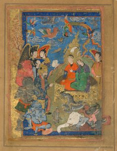 Sulayman und Bilqis auf dem Thron