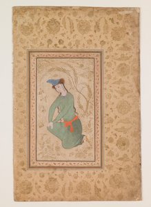 Kniender Jüngling, frühes 17. Jahrhundert von Persian School