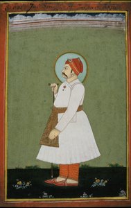Porträt von Maharaja Jai Singh II (1700-44) von Jaipur von Persian School
