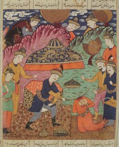 Die Enthauptung von Nouzaur, Illustration aus dem 
