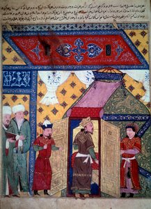 Der Herrscher Ghazan (Ghazan Khan oder Ghazan Mahmud, Sohn von Arghoun und Ilkhan von Persien) von Persian School