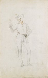 Studie für eine Figur in einer Anbetung der Könige von Perugino