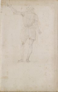 Studie für einen Johannes den Täufer (Rückseite: Ein Auge)