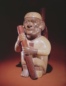 Sitzender einbeiniger Mann, Mochica-Kultur