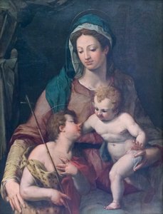 Madonna und Kind mit dem jungen St. Johannes, vor 1585 von Peter (1548 1628) Candid