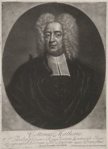 Cotton Mather, veröffentlicht 1728 (Kupferstich) von Peter (after) Pelham