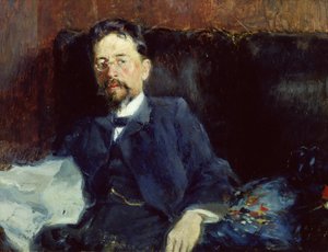 Porträt von Anton Tschechow (1860-1904) 1902