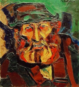 Kopf eines Bauern von Peter August Böckstiegel
