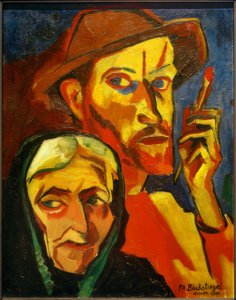 Selbstbildnis mit Mutter