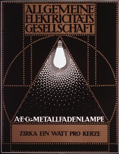 Werbeplakat für die General Electric Company [AEG] 1910