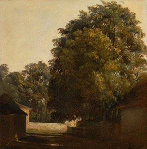 Landschaft mit Kastanienbaum