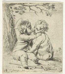 Christus und Johannes der Täufer als Kinder