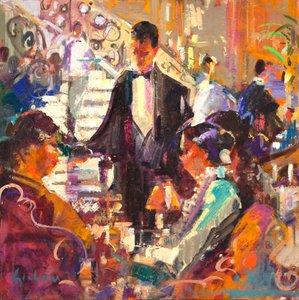 New York Plaza Fancy, 2020 von Peter Graham (Contemporary)