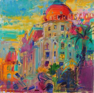 Promenade des Anglais, Sonnenuntergang