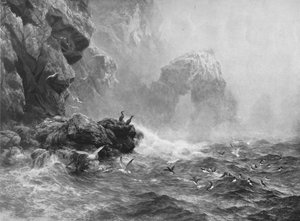 Wo nichts zu hören ist außer peitschenden Wellen und dem Schrei der Seevögel, um 1880, 1912