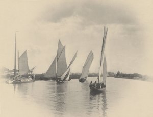 Ein Segelwettkampf in Horning