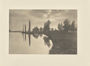 Cantley: Wherries warten auf den Gezeitenwechsel von Peter Henry Emerson
