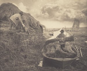 Das Aufschichten des Schilfs von Peter Henry Emerson