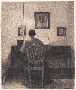 Spielende Dame