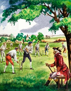 Frühes Cricketspiel