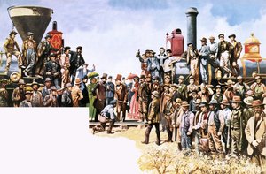 Zusammenführung der Union Pacific und Central Pacific Eisenbahnen