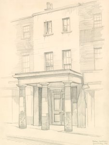 Marylebone Theatre, London, Eingang in der Church Street, erbaut 1837 von Peter Jackson