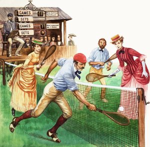 Tennis spielen