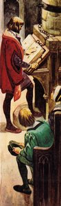 Lesen einer angeketteten Bibel in der Kirche von Peter Jackson