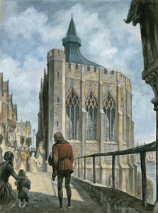 Rekonstruktion der Kapelle von St. Thomas auf der alten London Bridge