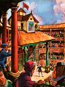 Shakespeare spielt im Globe Theatre