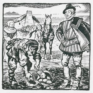 Sir Walter Raleigh führt Kartoffeln aus Amerika ein und lässt sie in Youghal pflanzen
