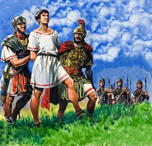 Junger Brite von römischen Soldaten verhaftet von Peter Jackson