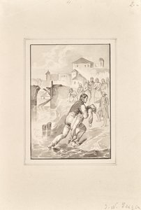 Bergung eines ertrunkenen Knaben von Peter Johann Nepomuk Geiger