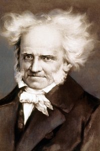 Der deutsche Philosoph Arthur Schopenhauer (1788-1860), Foto nach einem Gemälde von Peter Kramer von Peter Kramer