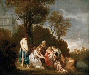Moses aus dem Fluss gerettet von Peter Lely