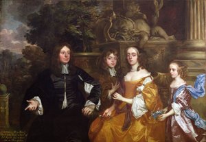Sir John Cotton und seine Familie