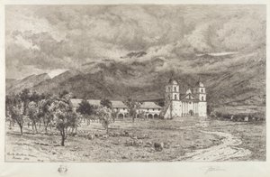 Mission Santa Barbara von Peter Moran