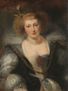 Porträt von Helena Fourment (1614-1673), die zweite Frau des Künstlers, um 1650