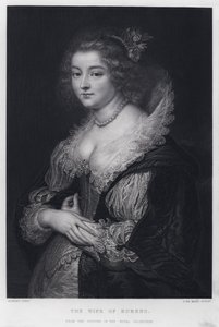 Die Frau von Rubens von Peter Paul (after) Rubens