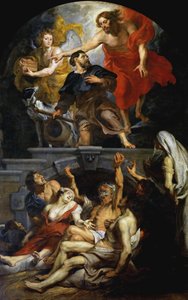 Christus ernennt den heiligen Rochus zum Schutzpatron der Pestopfer, 1623-1626 von Peter Paul Rubens