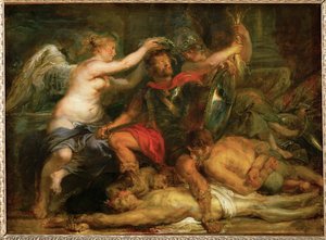 Krönung des Siegers, um 1630