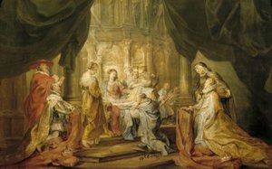 Der hl. Ildefonso empfängt das Meßgewand von Peter Paul Rubens